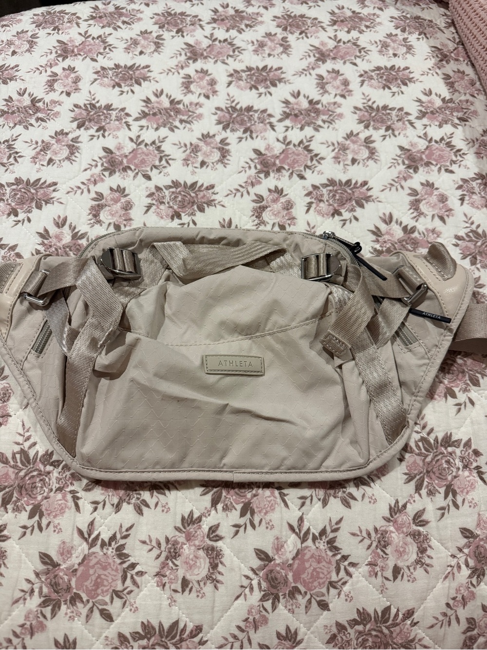 Athleta Light Beige Crossbody Sling - Picture 5 of 7